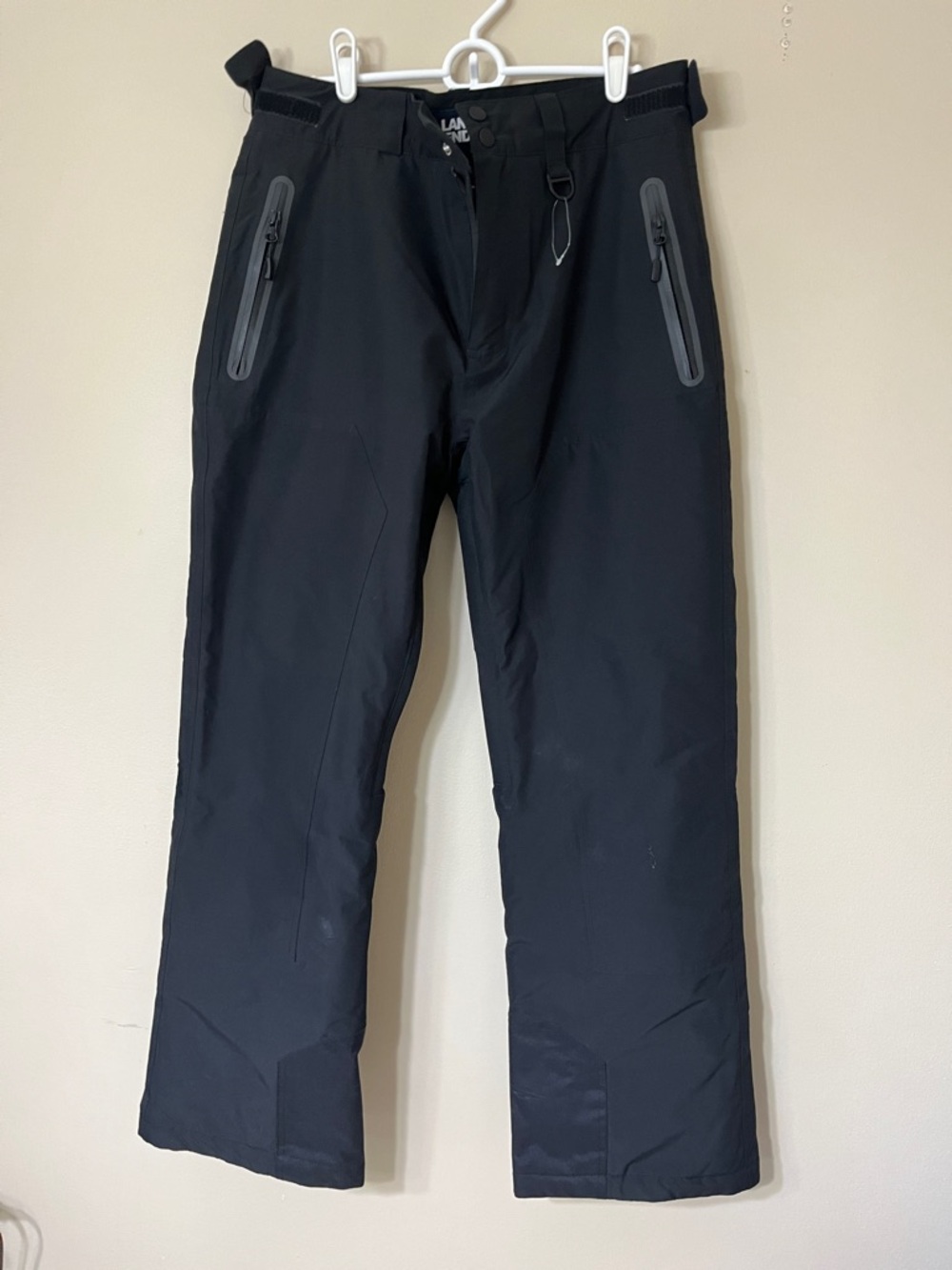 Lands' End Black Insulated Ski Pants